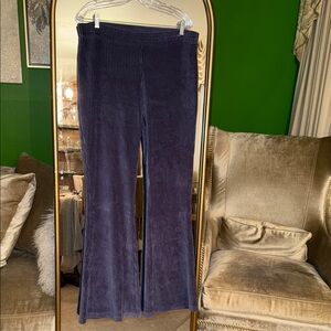 Aerie Pants Womens XL Groove On Corduroy Flare Bell Bottom Pull On